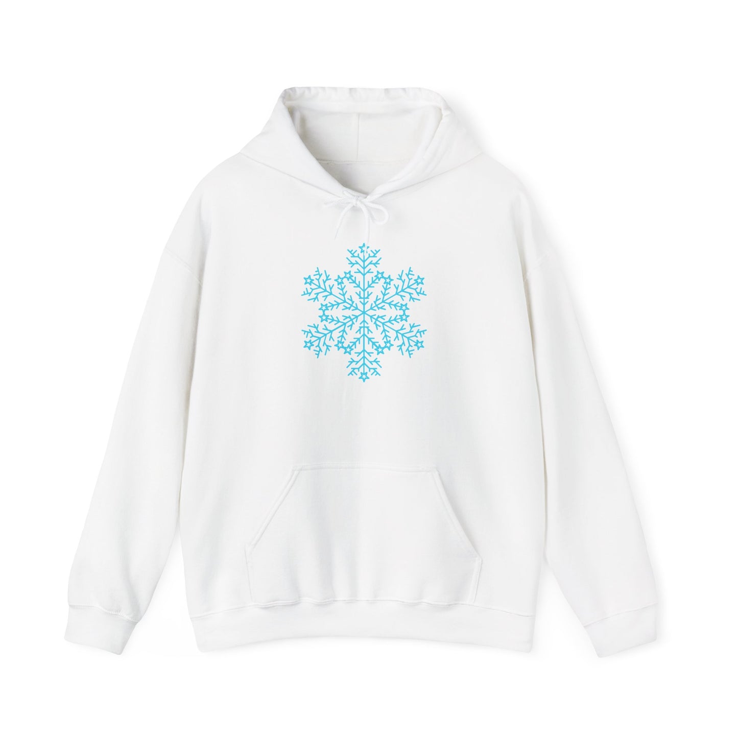 Large Snowflake Adult Heavy Blend™ Hooded Sweatshirt