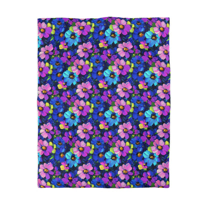 Watercolor Daisies Microfiber Duvet Cover