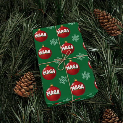 MAGA Green Wrapping Paper