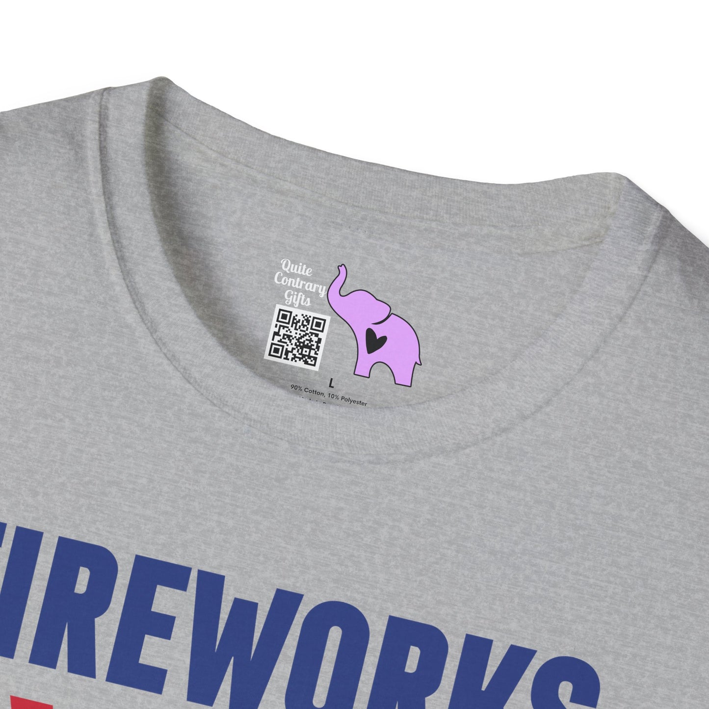 Fireworks Expert If I Run You Run Adult T-shirt