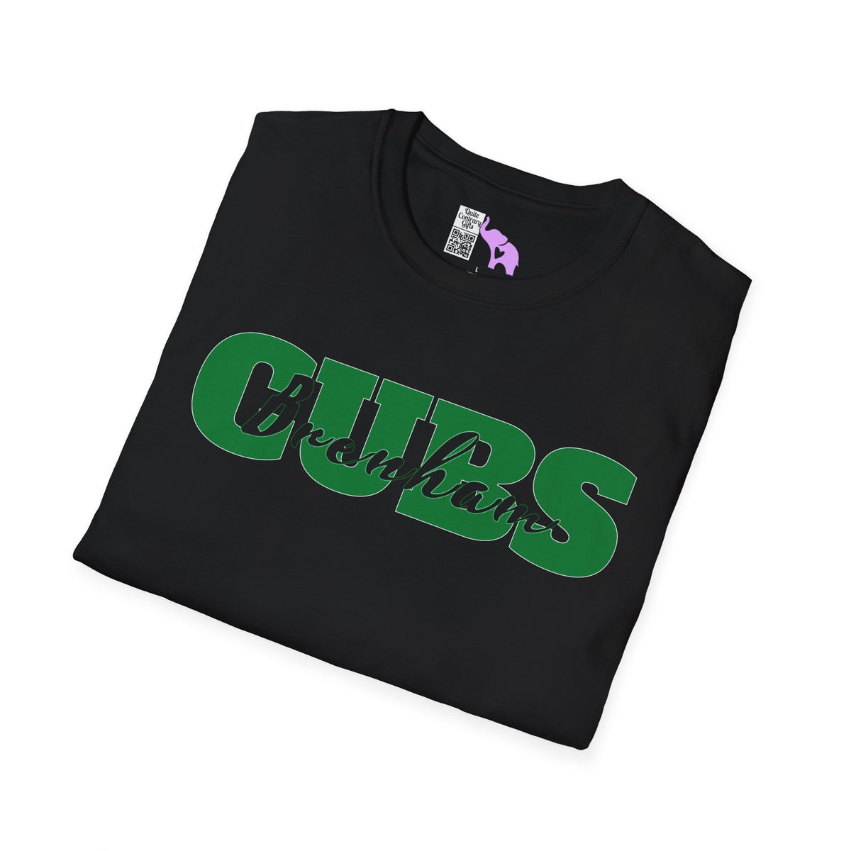 Brenham Cubs Double Text Adult T-shirt