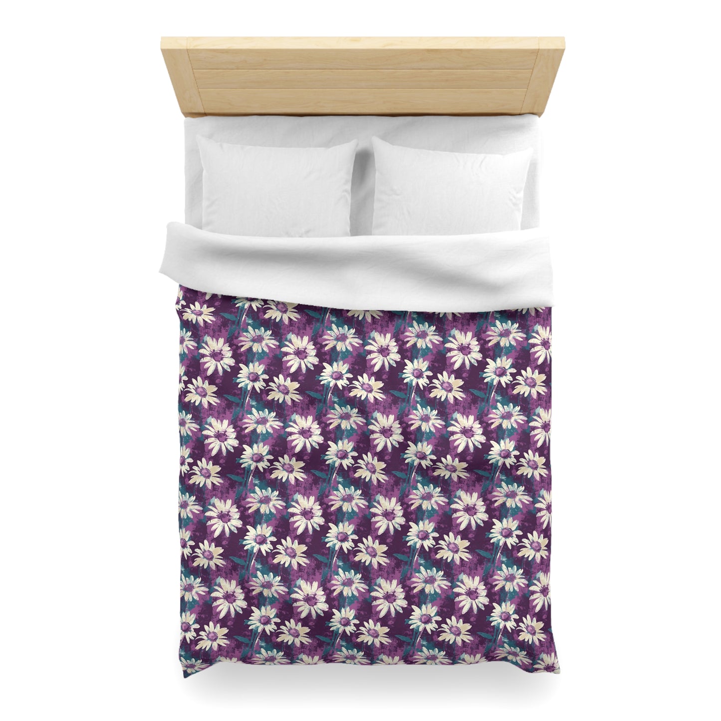 Twilight Daisy Meadow Microfiber Duvet Cover