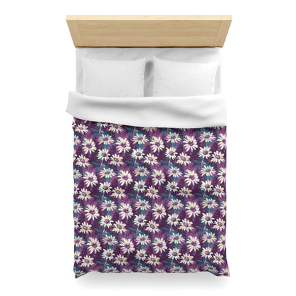 Twilight Daisy Meadow Microfiber Duvet Cover