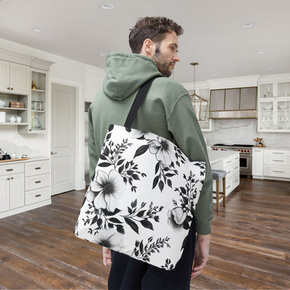 Garden Sketch Canvas Tote Bag