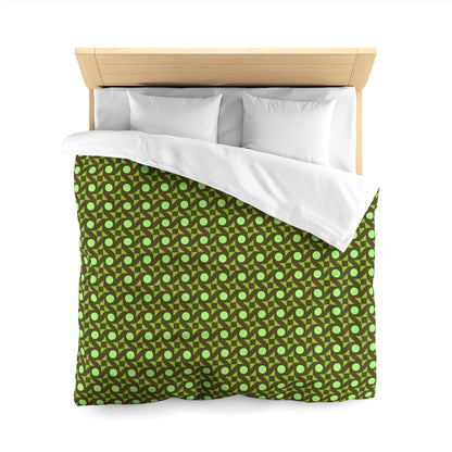 Pistachio Pinwheels Microfiber Duvet Cover