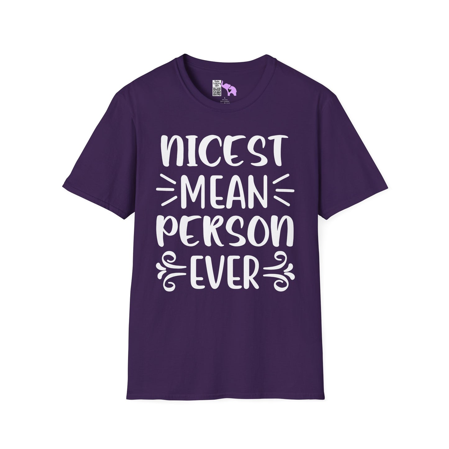 Nicest Mean Person Ever Adult T-shirt