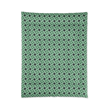 Emerald Pinwheels Basic Bedding Set