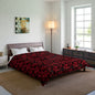 Midnight Poinsettia Garden Comforter