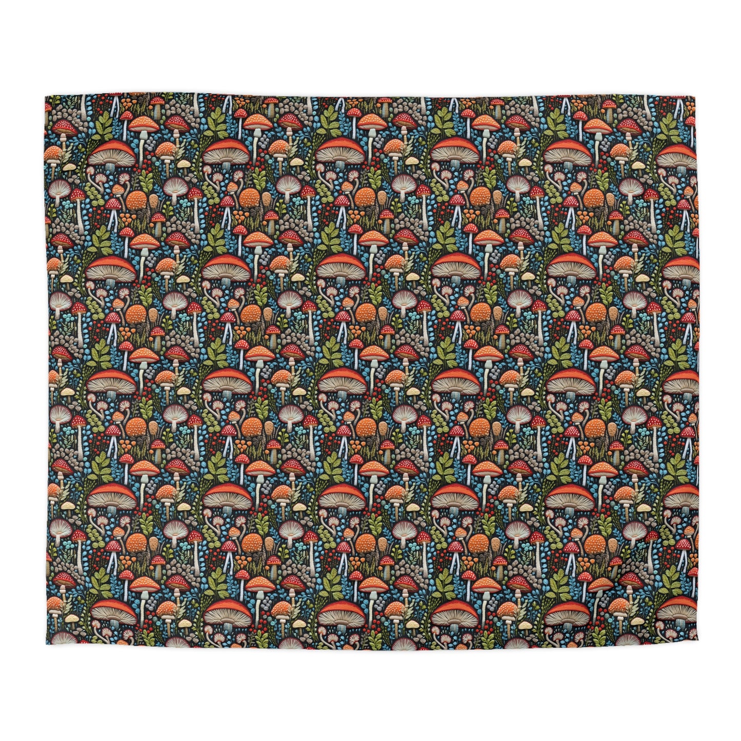 Shroom Bloom Microfiber Duvet Cover