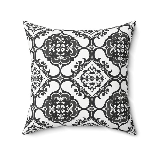Ornamental Symmetry Throw Pillow