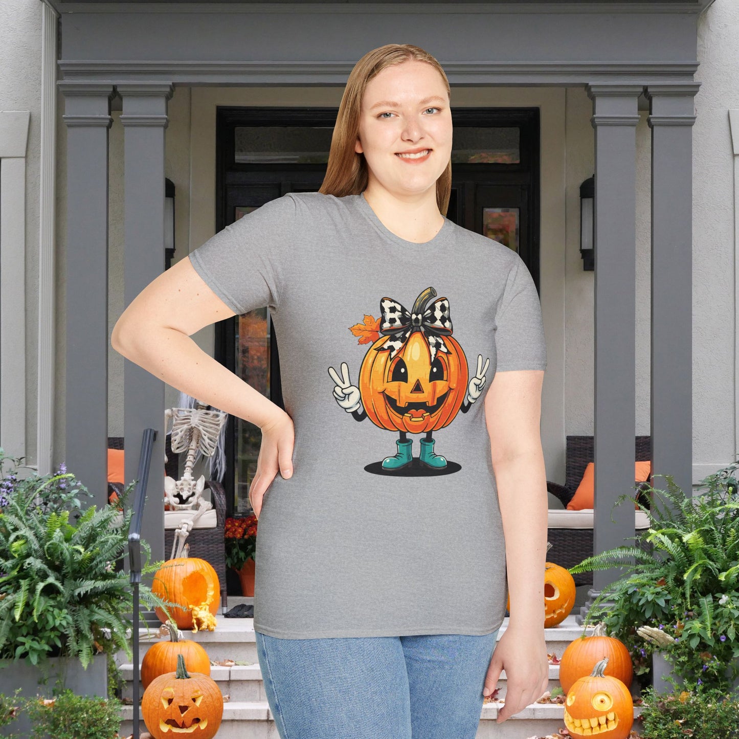 Pumpkin Peace Adult T-shirt