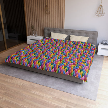Vivid Vortex Microfiber Duvet Cover