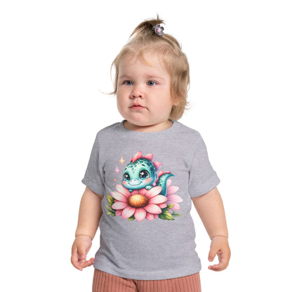 Dinosaur Flower Baby T-Shirt