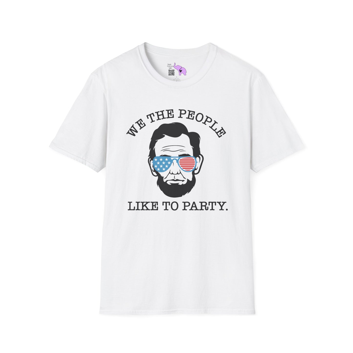 We The People Like To Party (Abraham Lincoln) Adult T-shirt