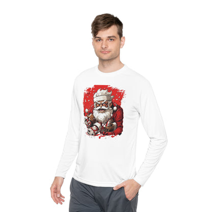 Angry Santa Adult Long Sleeve Tee