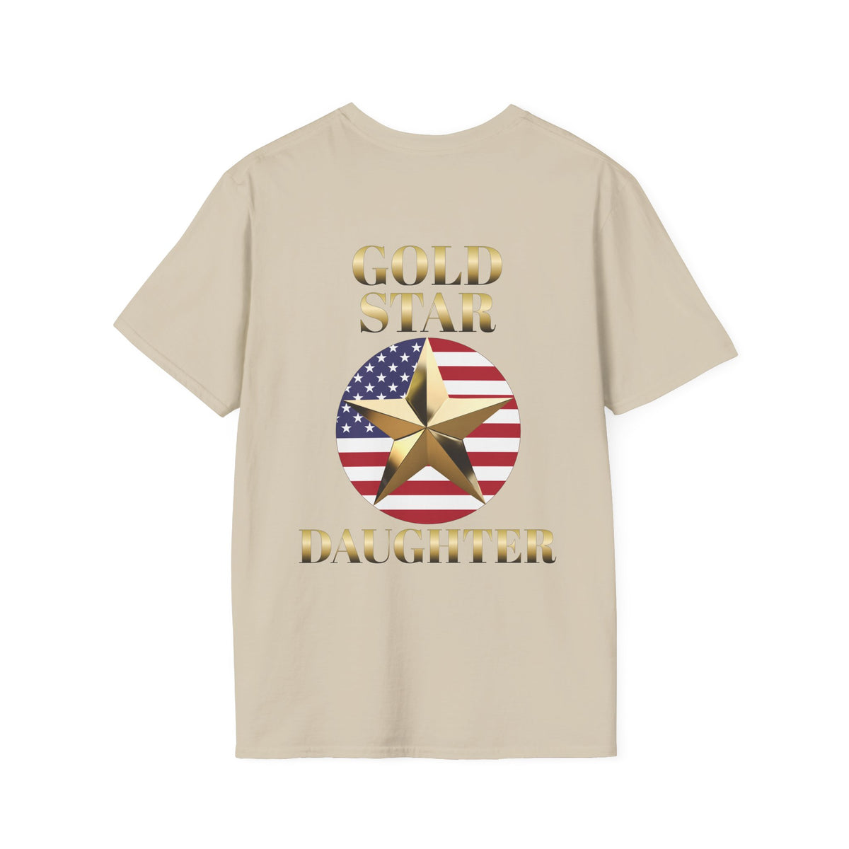 Gold Star Daughter Forever Proud Adult T-shirt
