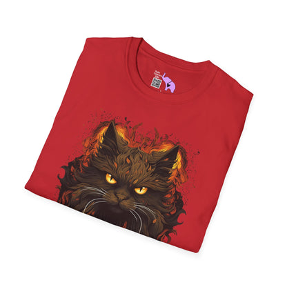 Creepy Black Cat T-shirt