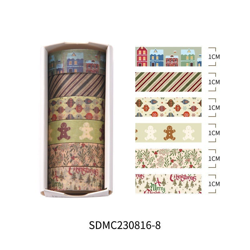 Christmas-Themed Paper Adhesive Tape/Journal Tape