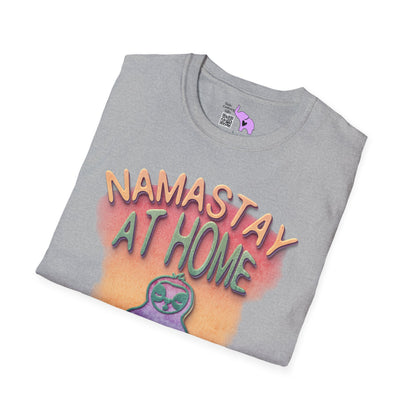 Namastay At Home Adult T-shirt