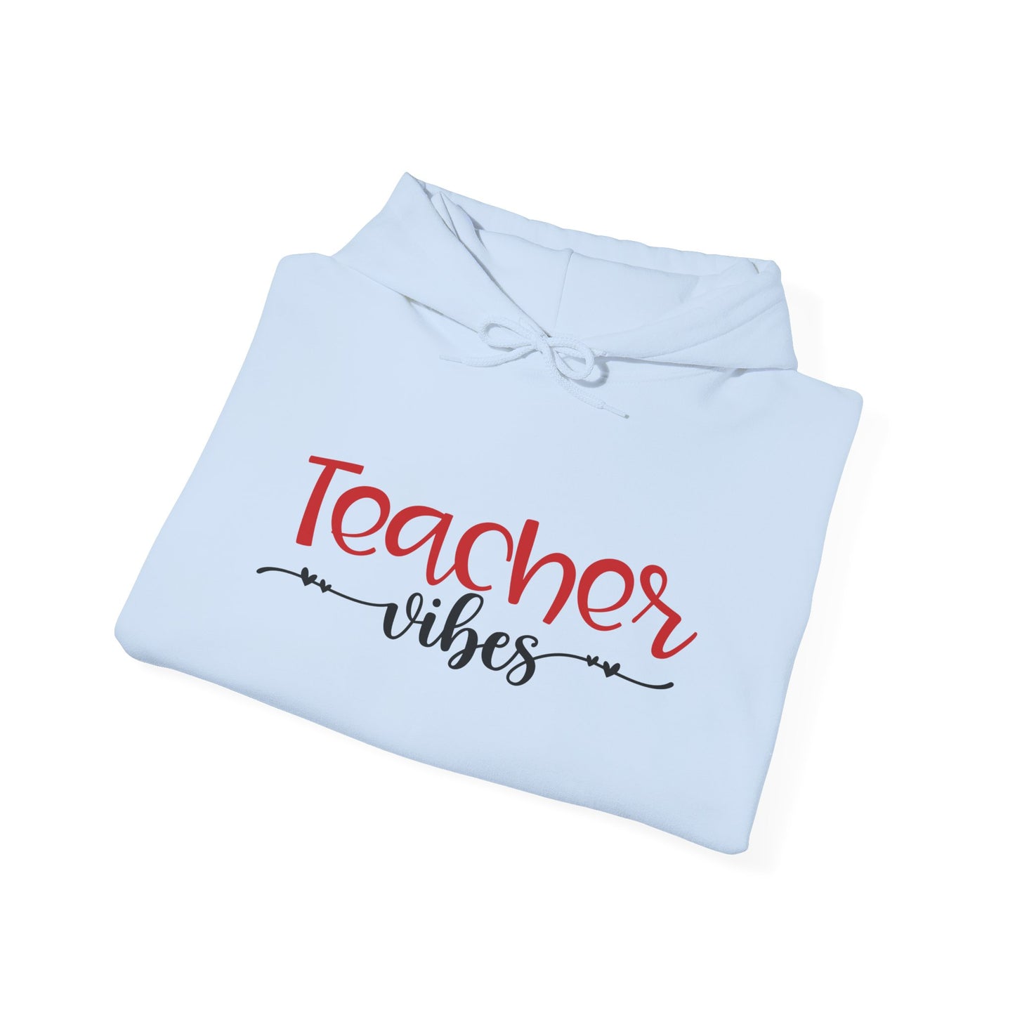 Teacher Vibes Heart Heavy Blend™ Hooded Sweatshirt