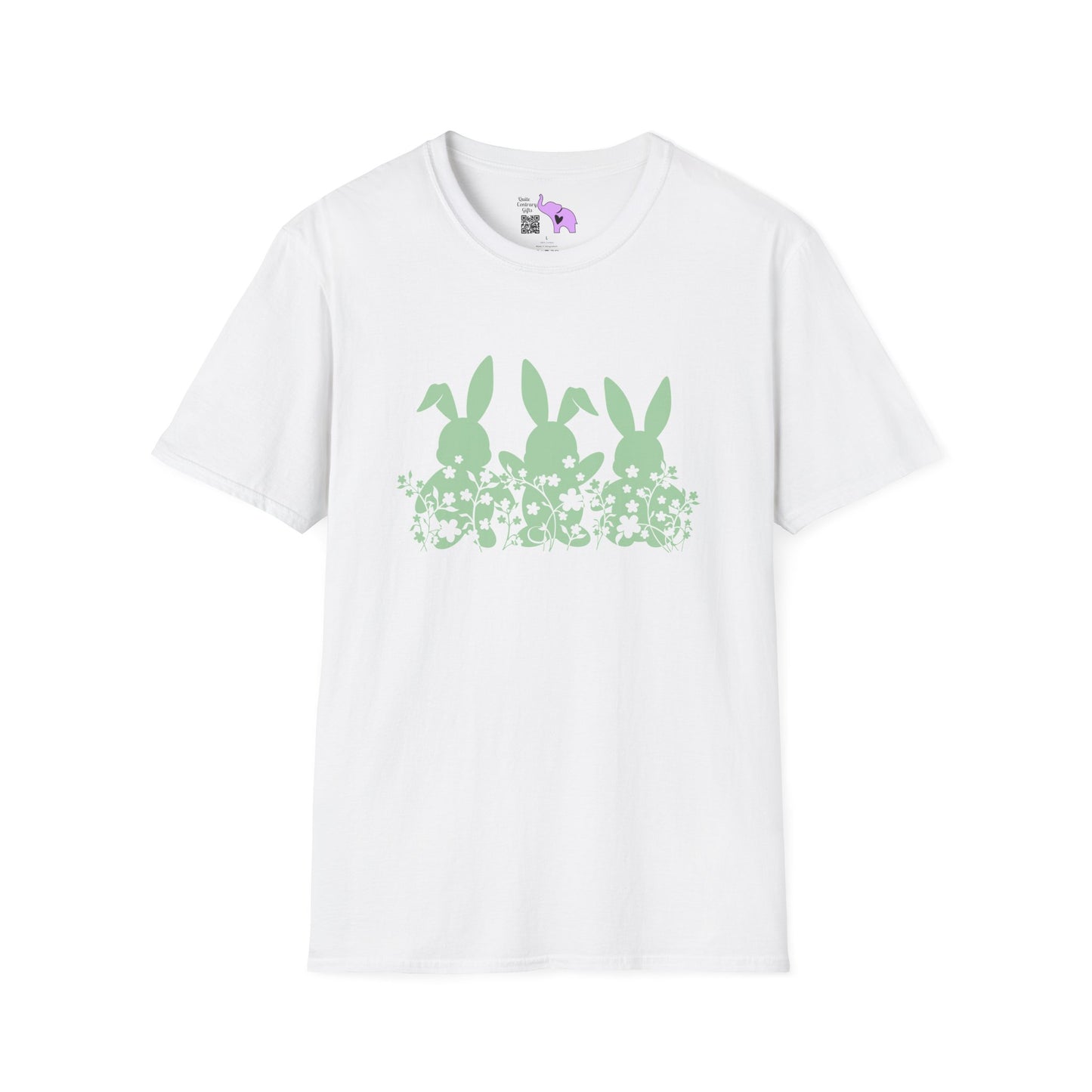 Easter Bunnies in Grass Adult T-shirt