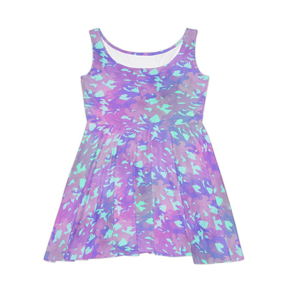 Lavender Mist Camo Women's Skater Dress