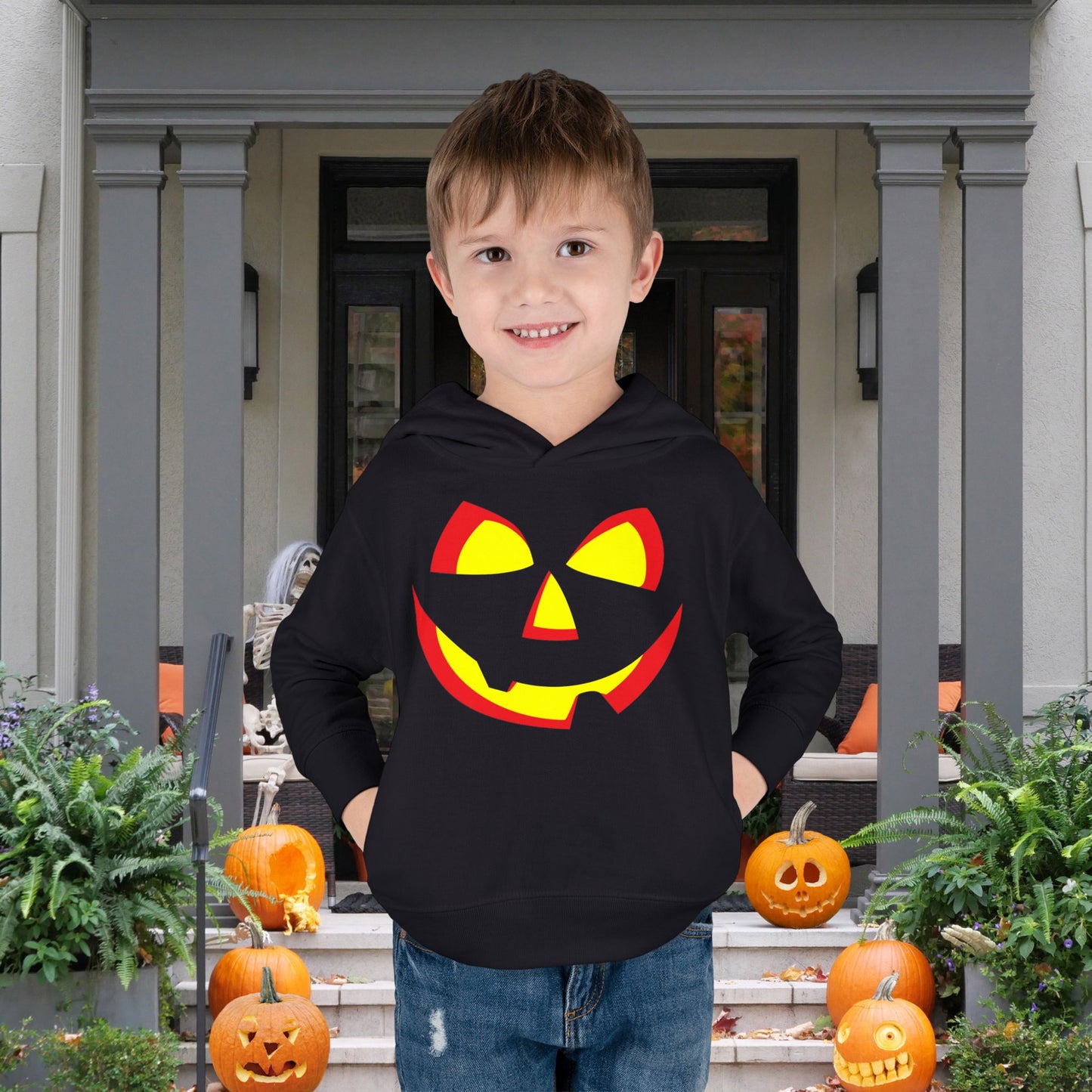 Pumpkin Smile Toddler Hoodie