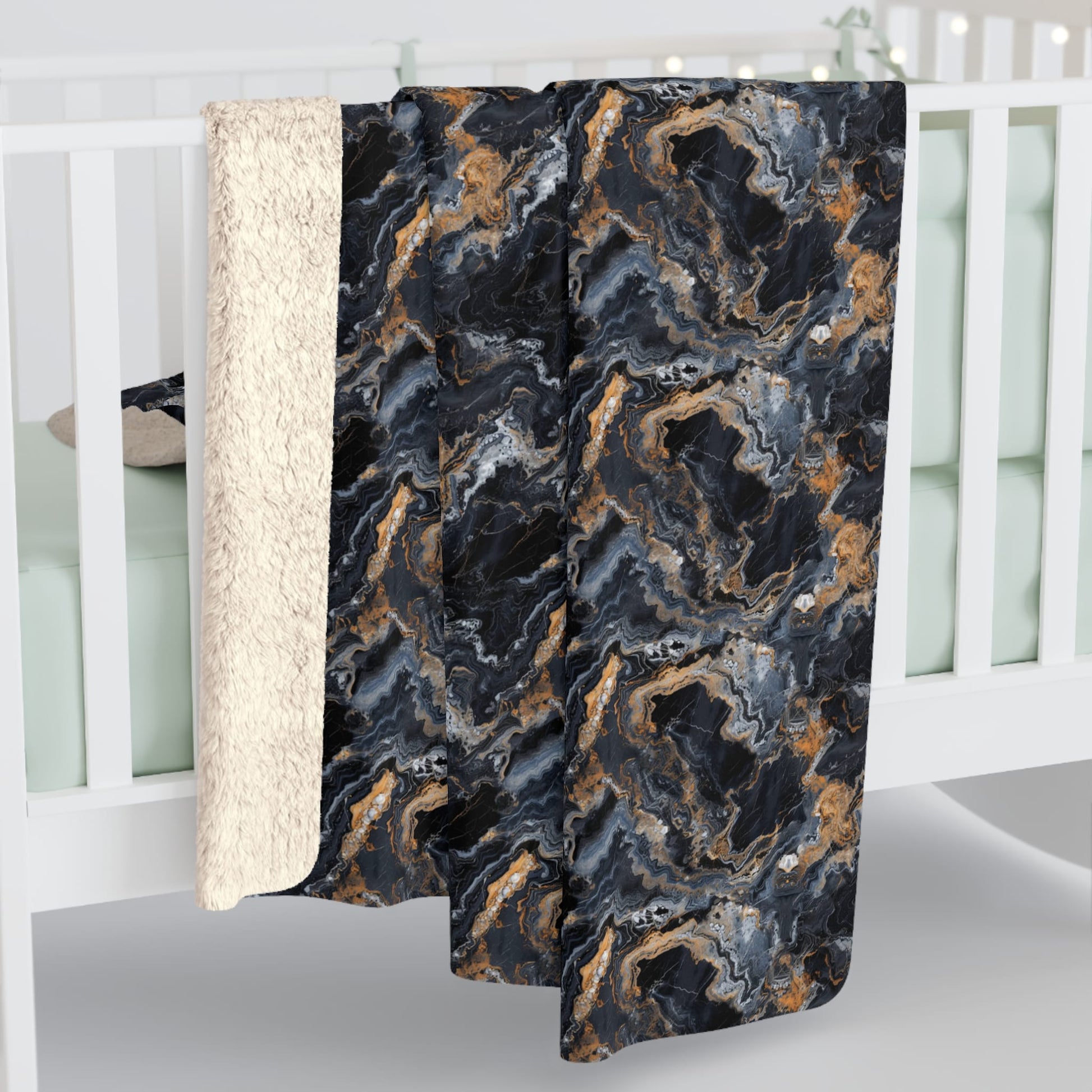 CoMoonspill Marble Fleece Blanket
