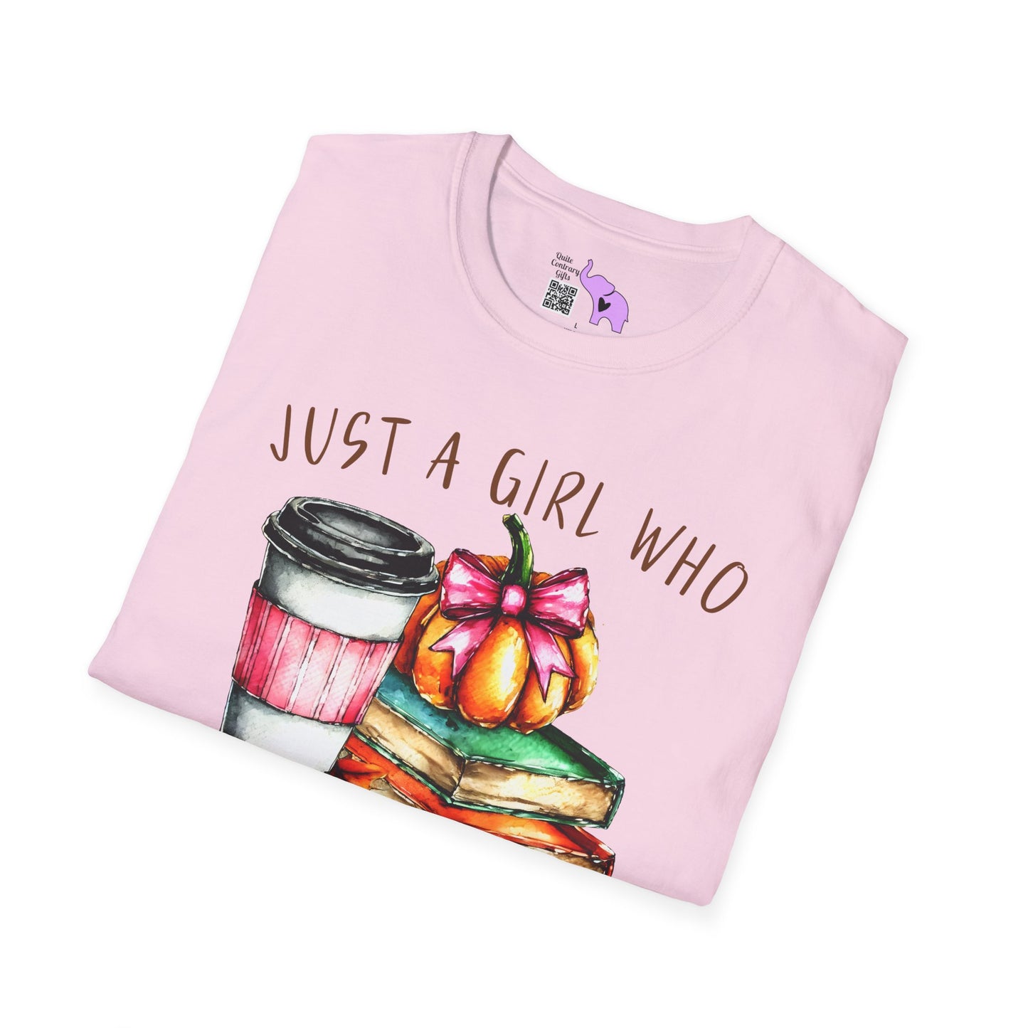 Just A Girl Who Loves Fall Adult T-shirt