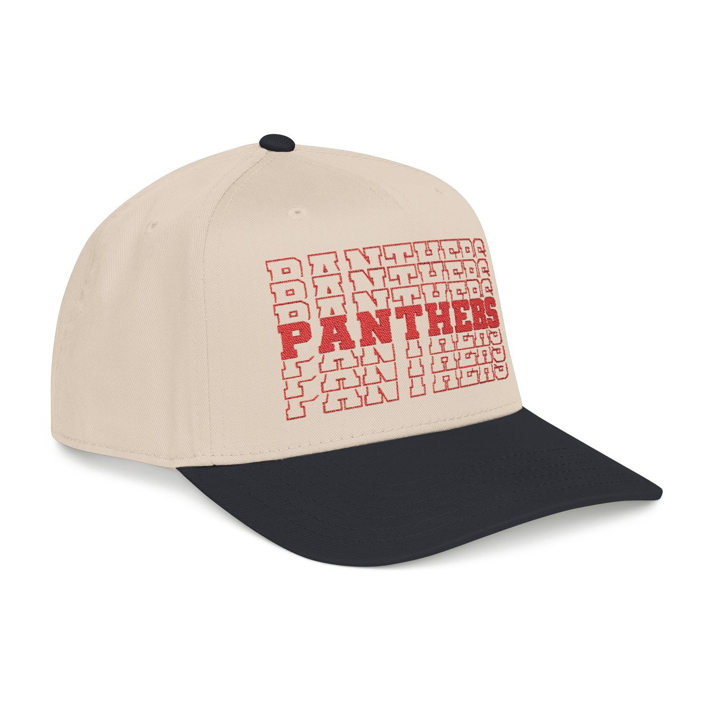Burton Panthers Stacked Letters Mid Profile Baseball Cap
