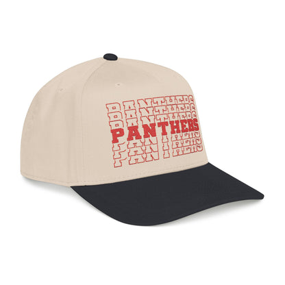 Burton Panthers Stacked Letters Mid Profile Baseball Cap