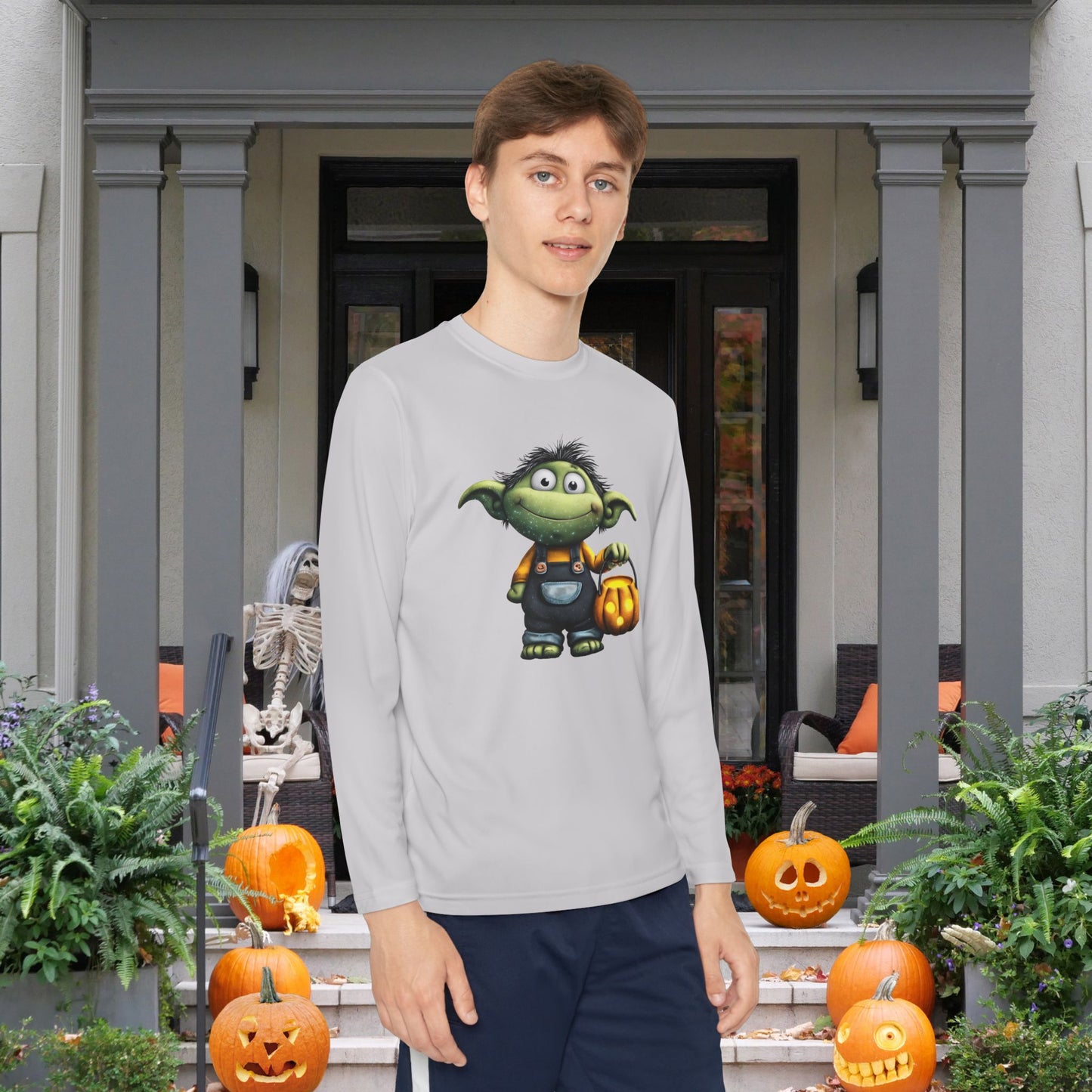 Ghoul Kid on the Block Youth Long Sleeve Tee