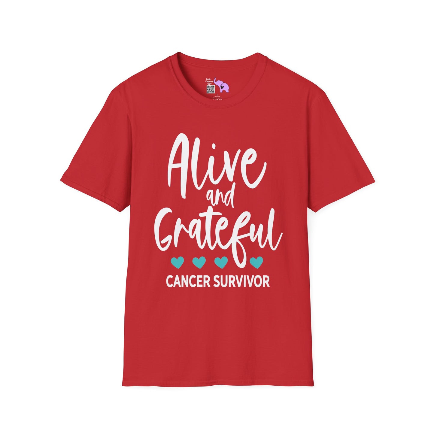 Alive & Grateful Cancer Survivor Adult T-shirt