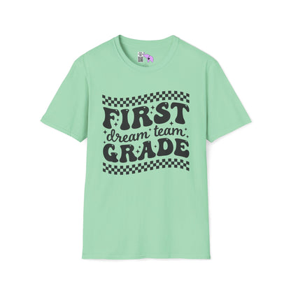 First Grade Dream Team Adult T-shirt