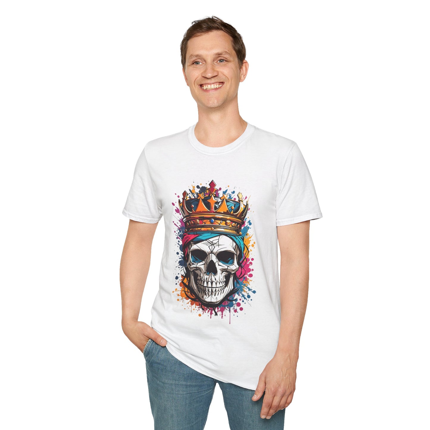 Colorful Crowned Skull T-shirt