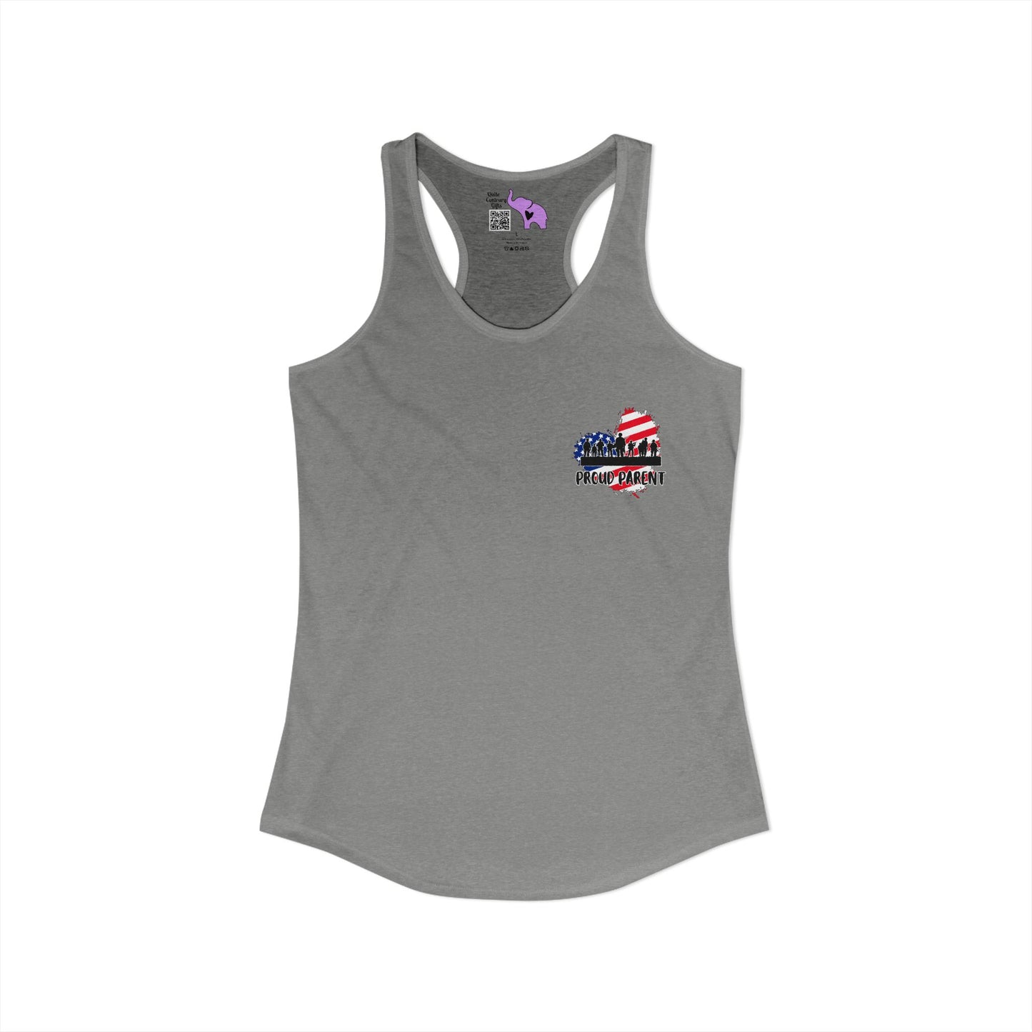 My Baby Enlisted to Keep Your Baby Safe Women's Ideal Racerback Tank