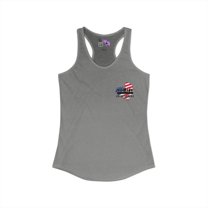 My Baby Enlisted to Keep Your Baby Safe Women's Ideal Racerback Tank