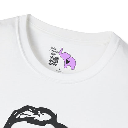 Abraham Lincoln w/Flag Sunglasses Adult T-shirt