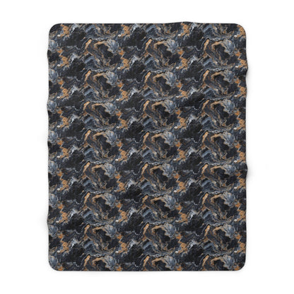 CoMoonspill Marble Fleece Blanket