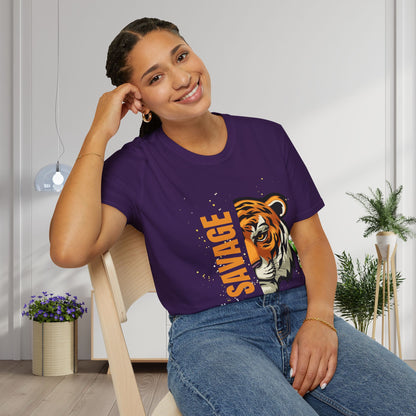 Savage Tiger Adult T-shirt