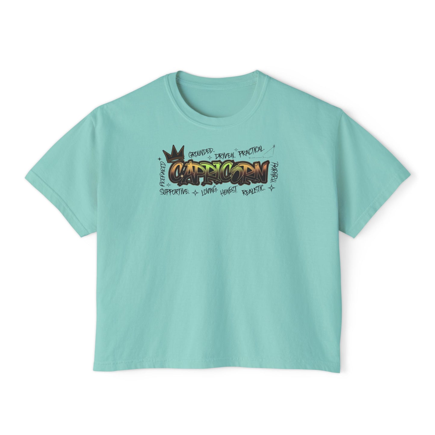 Capricorn Street Art Women's Boxy Tee