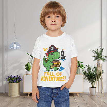 Full of Adventures (Dinosaur Pirate) Heavy Cotton™ Toddler T-shirt