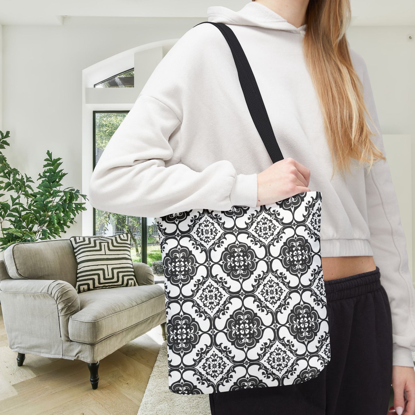 Ornamental Symmetry Canvas Tote Bag