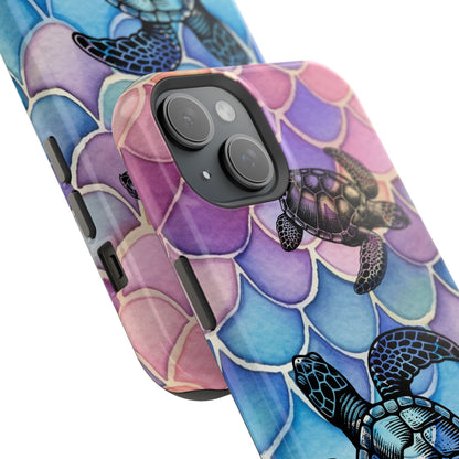 Sea Turtle Silhouette MagSafe® Compatible Tough Case for iPhone