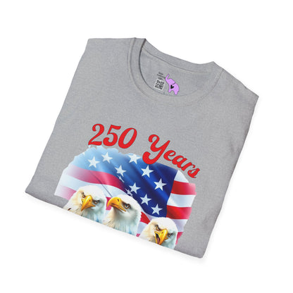 Three Eagles 250 Years 1776-2026 Adult T-shirt