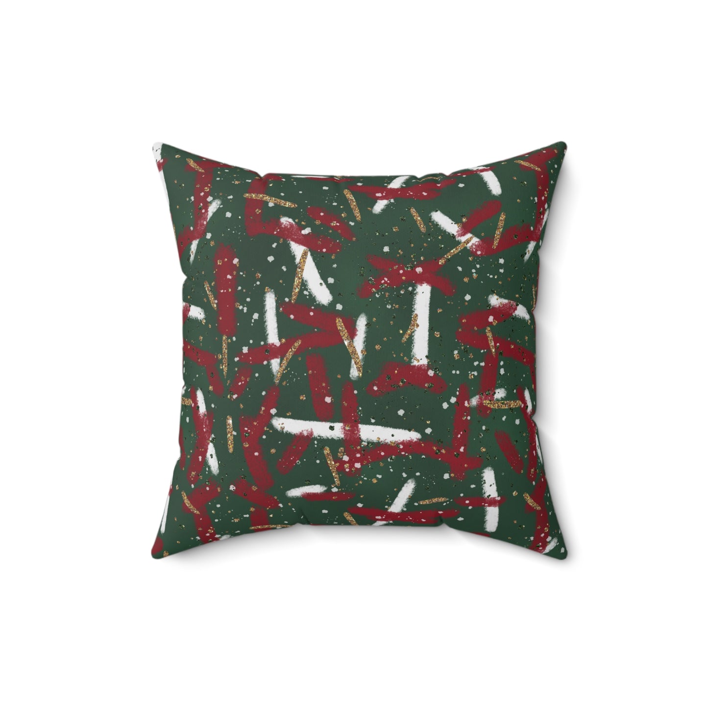 Holiday Brushstrokes Throw Pillow