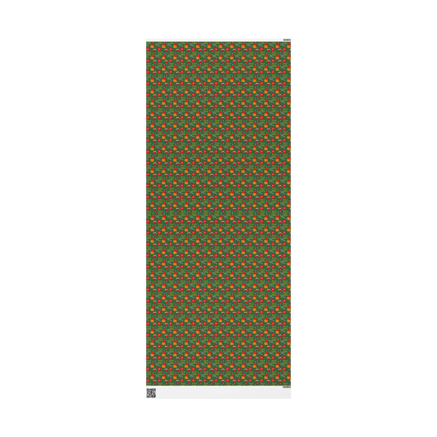 Smiley Face/Santa Hat/Poinsettia Christmas Wrapping Paper