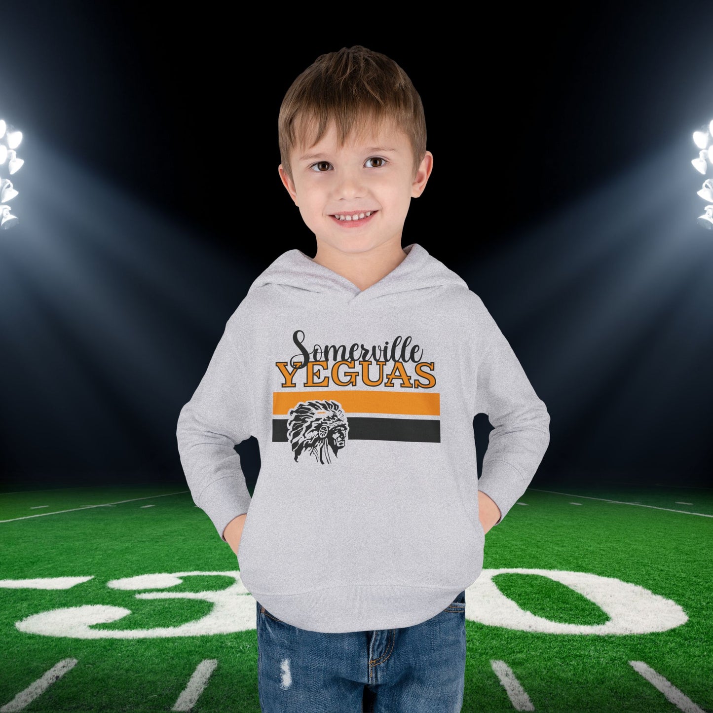Somerville Yeguas w/Mascot & Stripes Toddler Hoodie