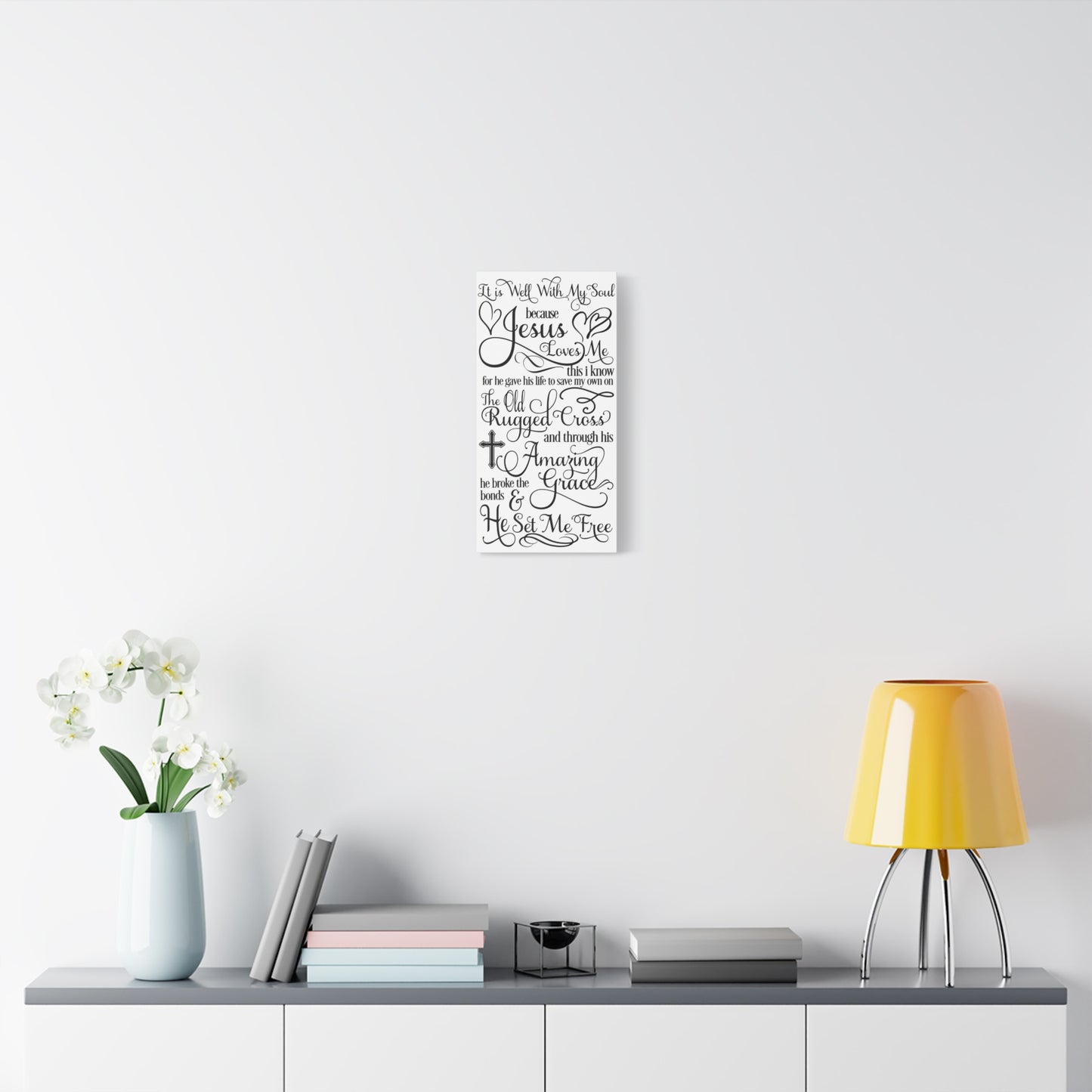 Hymnal Poem Canvas Art