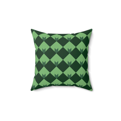 Diamond Bloom- Spruce & Sage Throw Pillow